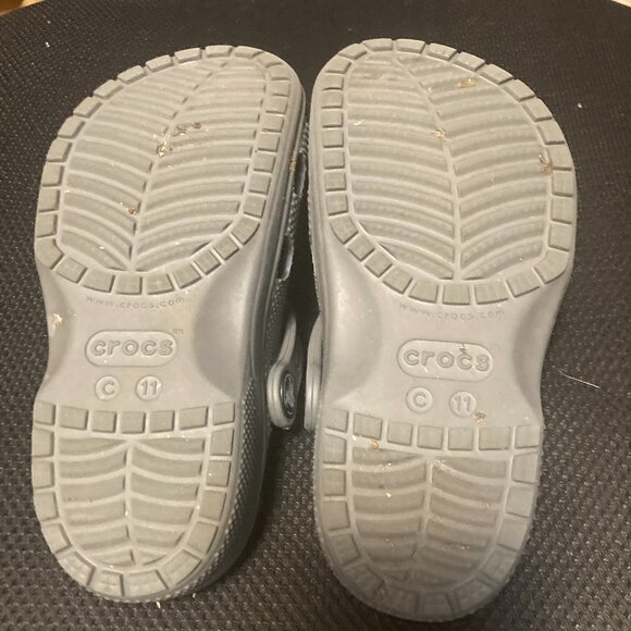 CROCS Classic Clog Kids size 11 Non slip grey - Picture 5 of 7